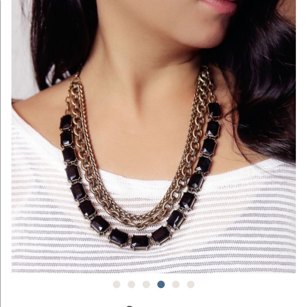 Chloe + Isabel Jet Octagon convertible necklace